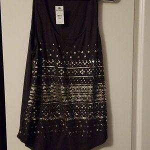 NWT Express Tank Top Shirt Sequins